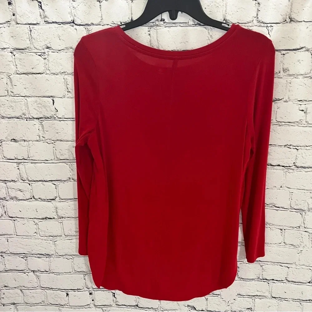 OLD NAVY Girls Red Luxe Holiday Shirt 